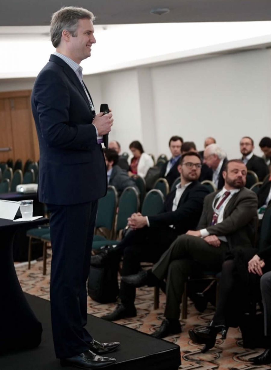 Luciano Calheiro no evento da ABGR