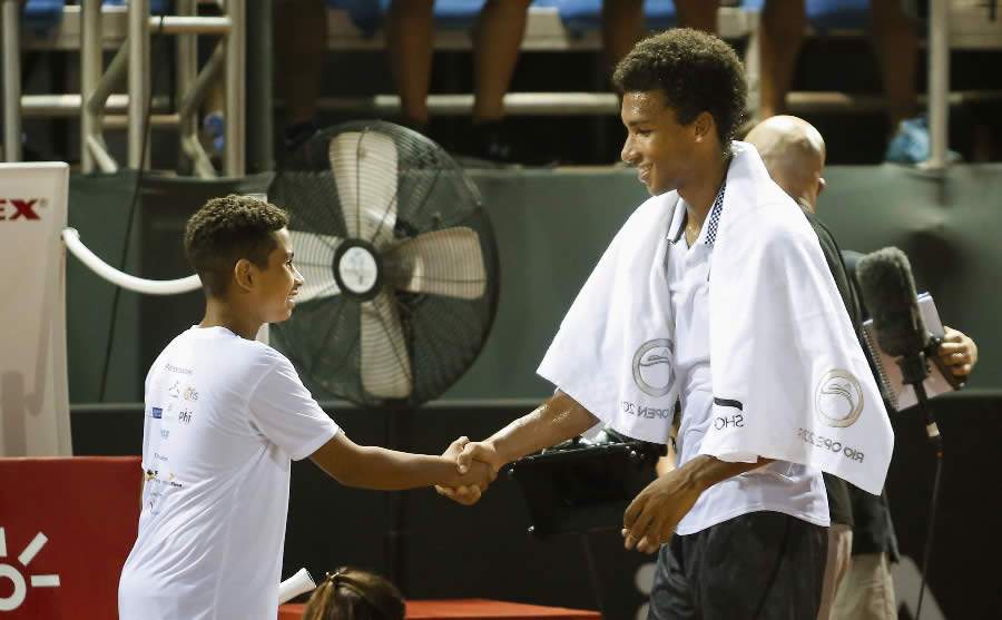 Kaio Vitor e o canadense Felix Auger-Aliassime