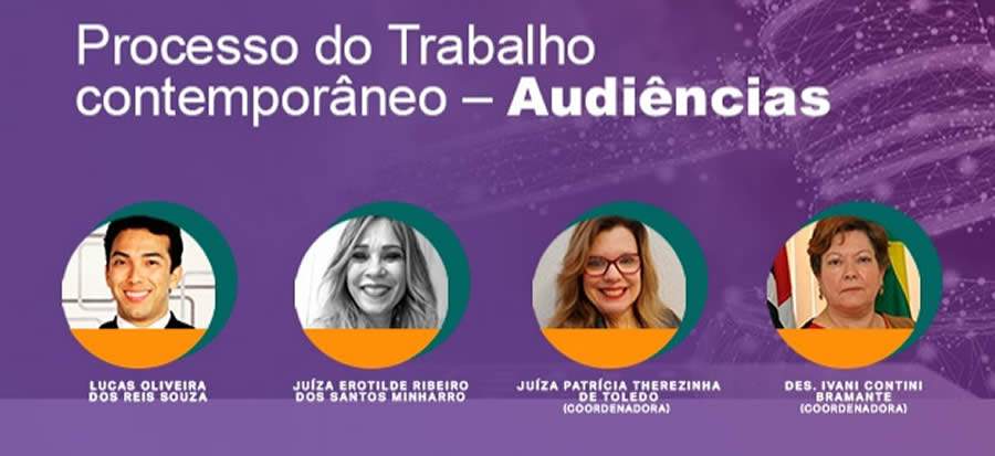 Processo do trabalho contempor&acirc;neo - audi&ecirc;ncias