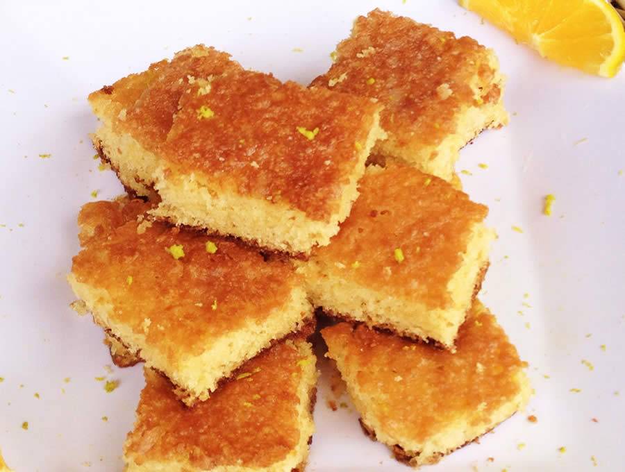 Legenda da Imagem: Bolo de laranja 