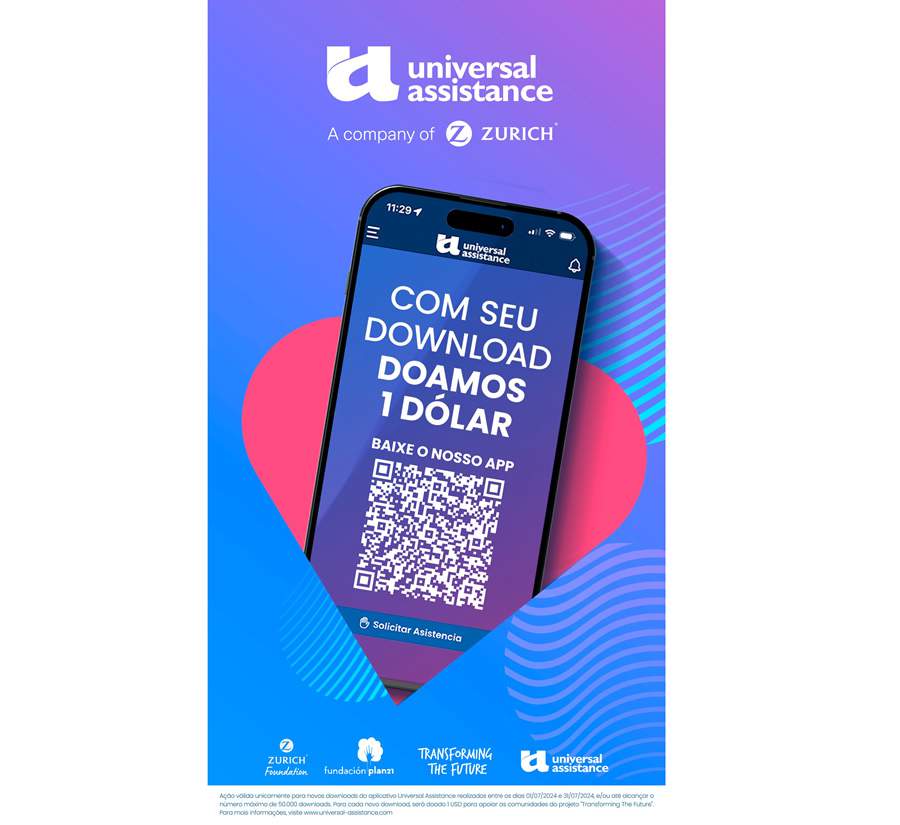 Universal Assistance lan&ccedil;a campanha &lsquo;Download Solid&aacute;rio&rsquo; e doa 1 d&oacute;lar cada vez que seu app for baixado