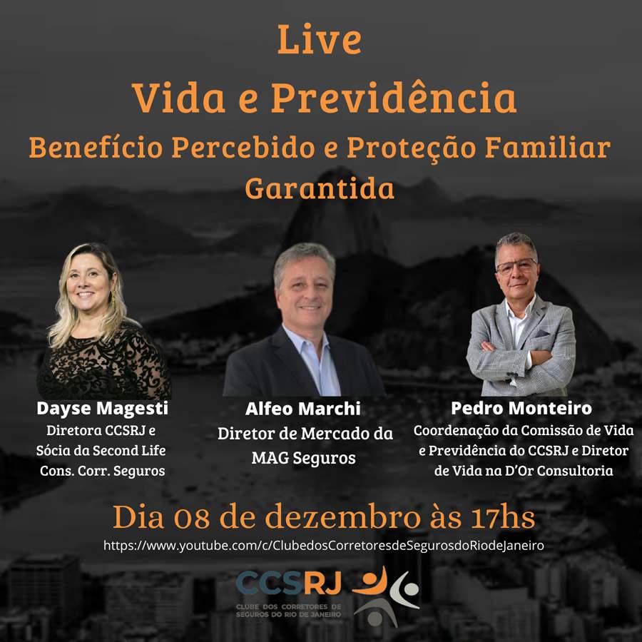 Live do CCS-RJ aponta: seguro de vida tornou-se um benef&iacute;cio indispens&aacute;vel