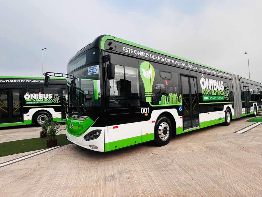  Onibus articulado 18m da Higer em Cascavel - TEVX Higer divulga&ccedil;&atilde;o