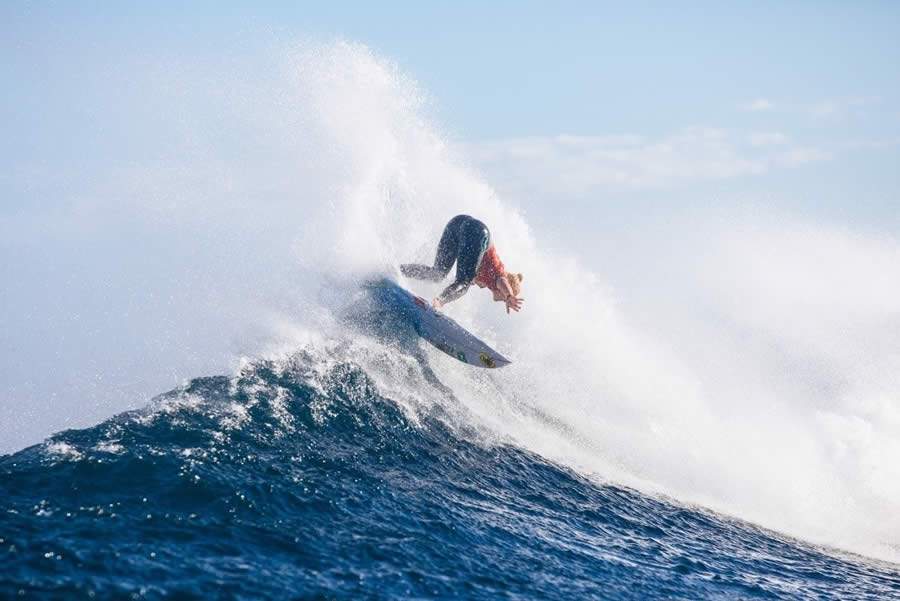 Tatiana Weston-Webb, em Margaret River (Cr&eacute;dito: Cait Miers / World Surf League via Getty Images)