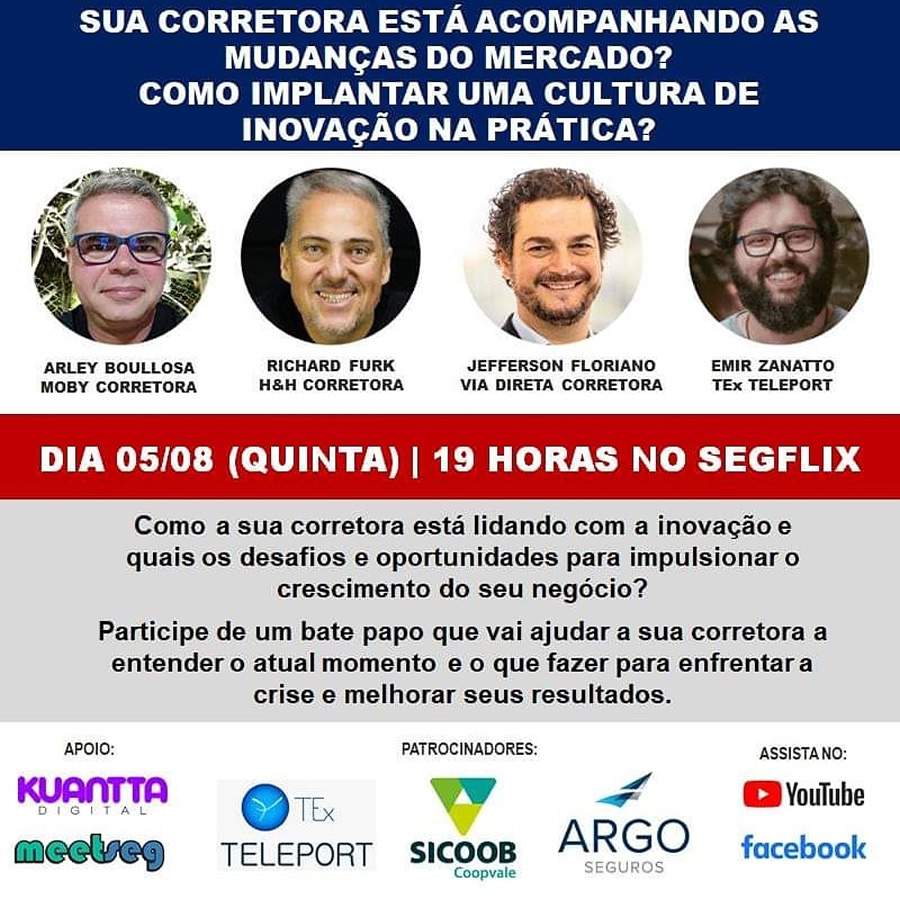 SEGFLIX realiza transmiss&atilde;o sobre Inova&ccedil;&atilde;o no Mercado de Seguros