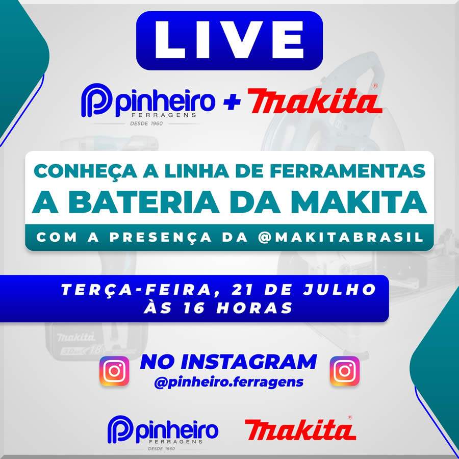 Pinheiro Ferragens realiza live para apresentar os novos produtos que serão vendidos pela empresa