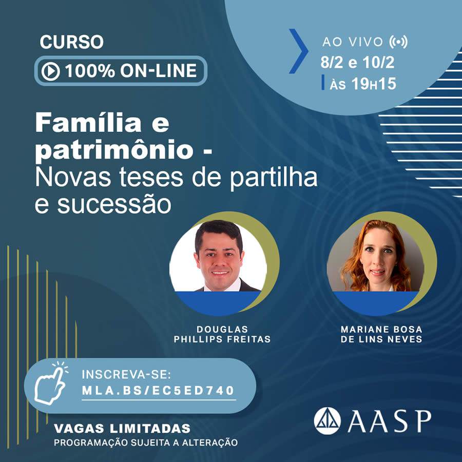 Fam&iacute;lia e patrim&ocirc;nio - novas teses de partilha e sucess&atilde;o