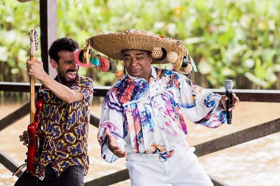 Os m&uacute;sicos paraenses Felipe Cordeiro e Pinduca (Cr&eacute;dito: Divulga&ccedil;&atilde;o / Canal Curta!)