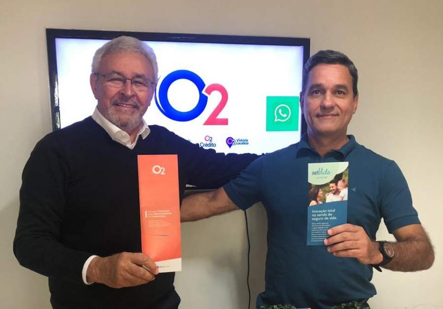 Aluizio Oliveira do NetVida e André Lins da O2 Seguros