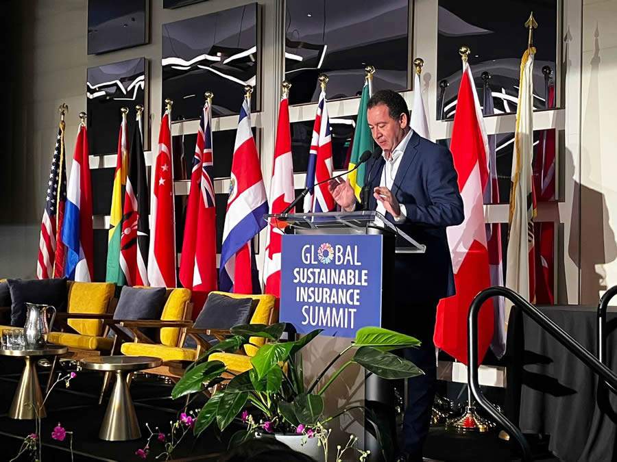 Dyogo Oliveira, presidente da CNseg, durante C&uacute;pula Global de Seguros Sustent&aacute;veis - Cr&eacute;dito: divulga&ccedil;&atilde;o CNseg