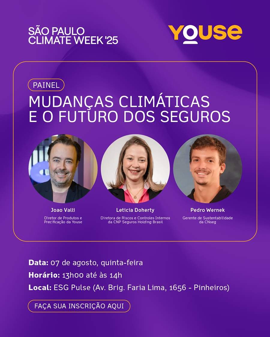 Mudanças climáticas e seguros: Youse participa da São Paulo Climate Week