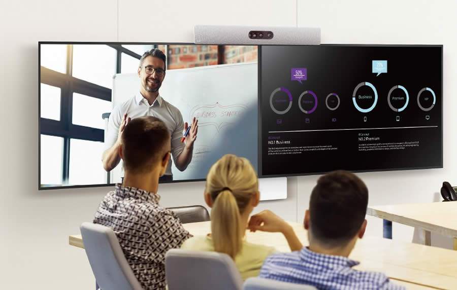 Parceria entre Samsung e Cisco permite reuniões por vídeo em 4K