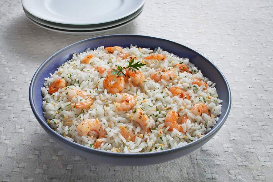 Arroz Camil com camarão