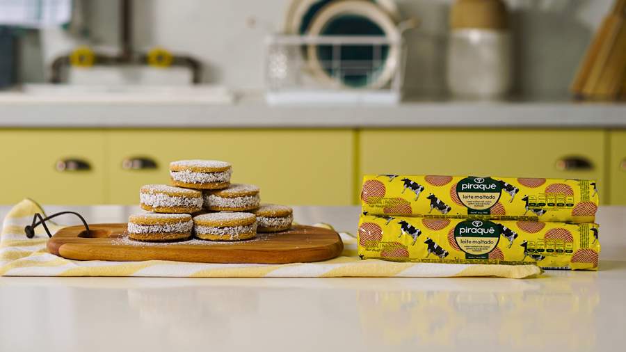 Alfajor de Biscoito de Leite Maltado - Divulgação Piraquê