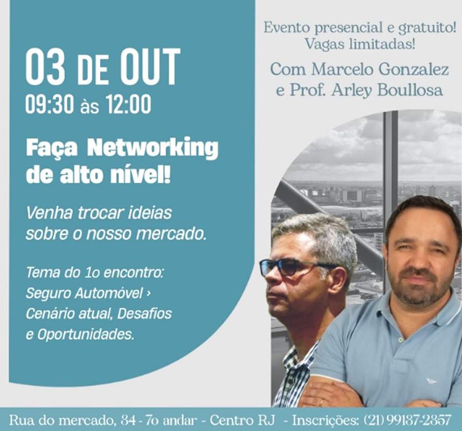 Seguro Autom&oacute;vel: Cen&aacute;rio Atual, Desafios e Oportunidades &eacute; tema de encontro no Rio de Janeiro