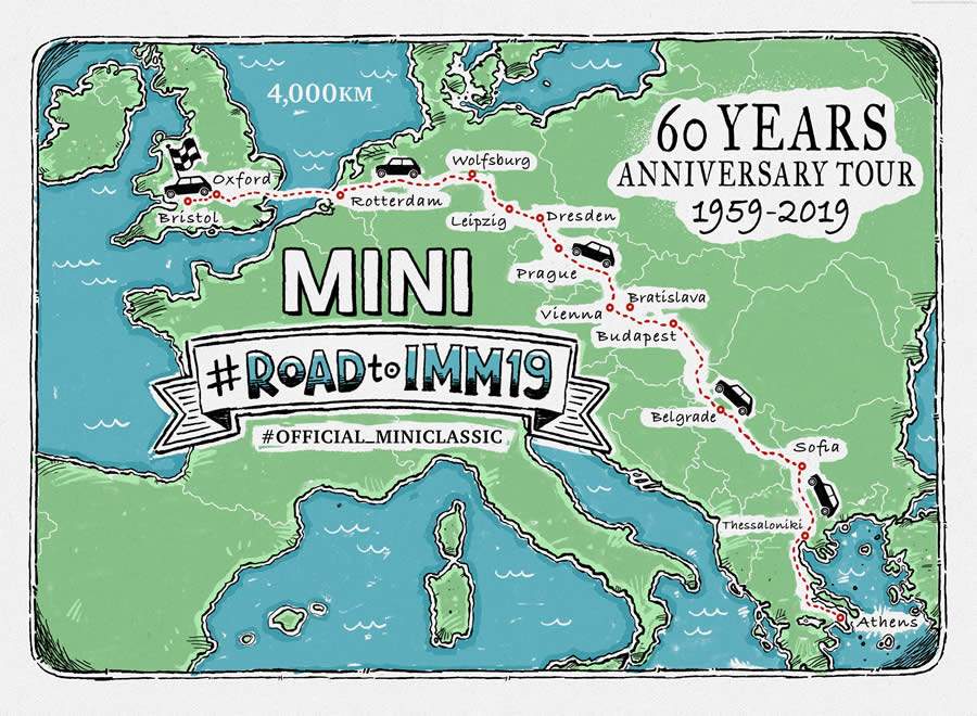 Caravana MINI celebra o marco dos 60 anos da marca