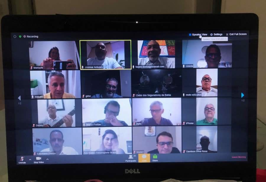 Clube dos Seguradores da Bahia avan&ccedil;a nos encontros online