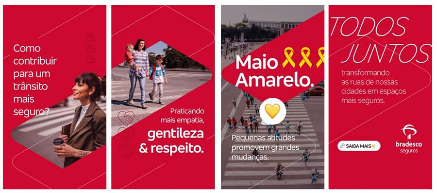 Bradesco Seguros Realiza Ações no Maio Amarelo e no Mês do Automóvel
