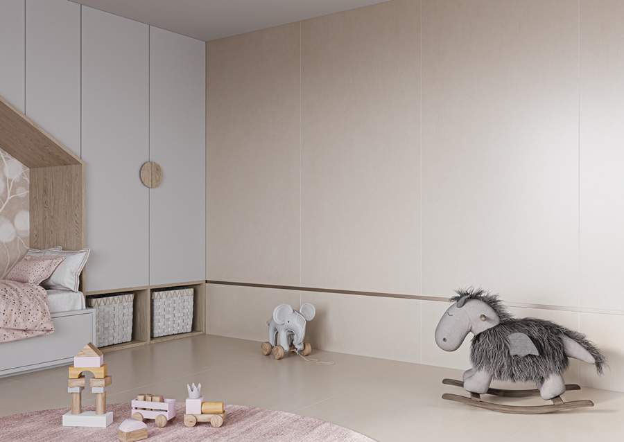 Linha City, da Incepa, no piso e parede