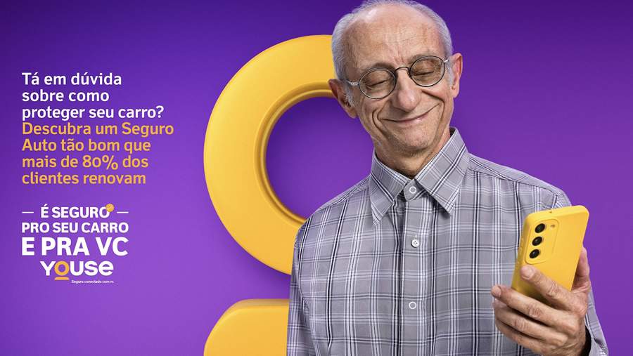 Com o mote "Seguro pro seu carro e pra voc&ecirc;", Youse lan&ccedil;a segunda fase da sua campanha e mostra que o seguro &eacute; um produto para todos
