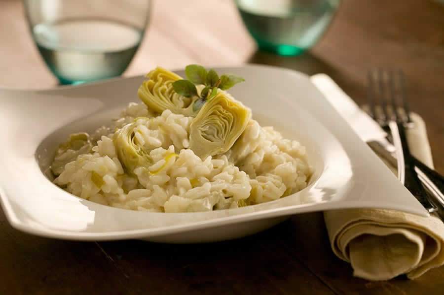 Gomes da Costa: Risoto de Champanhe,  Arroz Vermelho com Atum Claro e Amêndoas e uma Salada Mística (com sardinha)
