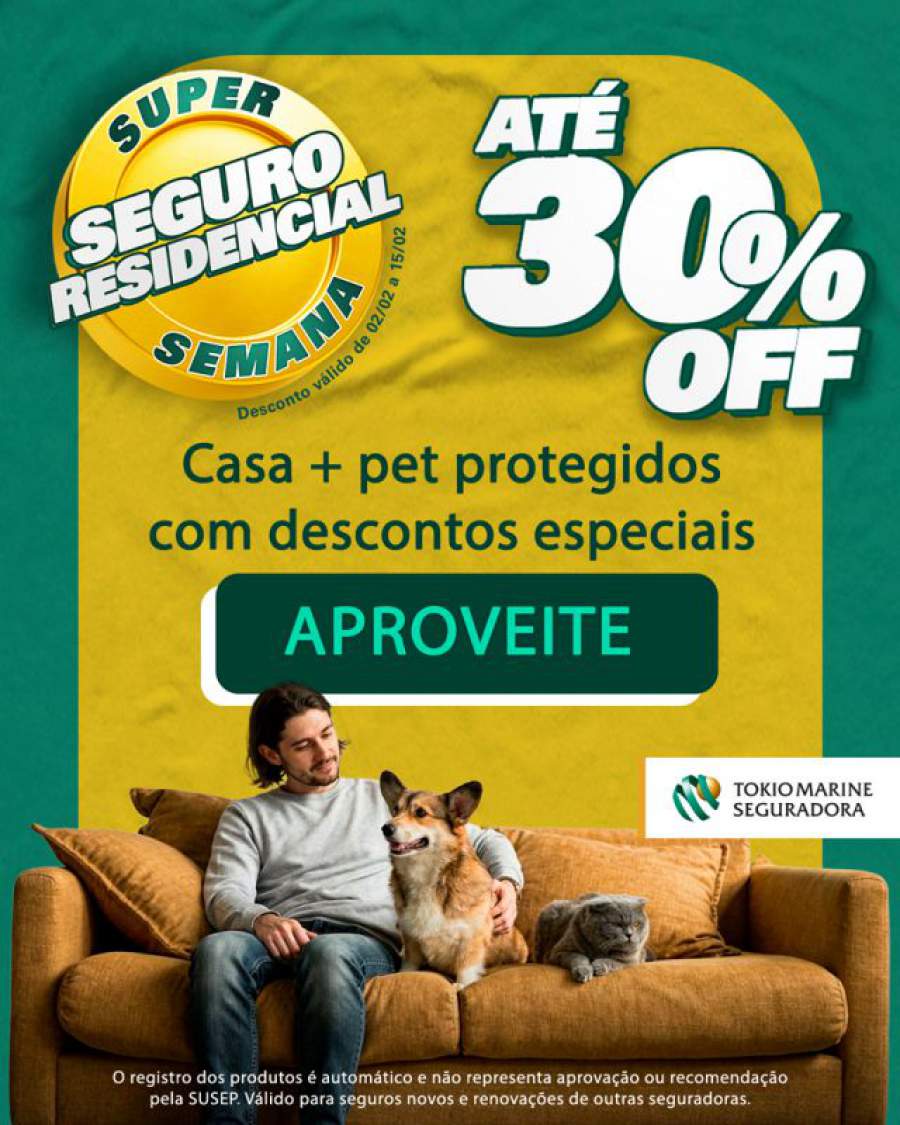Até 30% de Desconto no Seguro Residencial TOKIO MARINE : Aproveite Até 15/02/2026