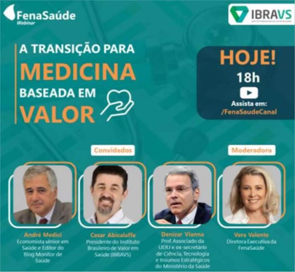 Participe do webinar da FenaSaúde e Ibravs “Transição Para Medicina Baseada em Valor”