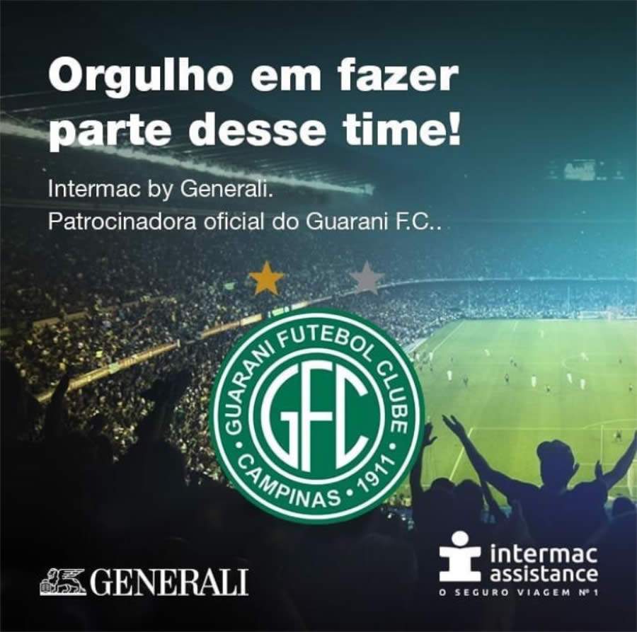 Generali Brasil e Intermac Patrocinam o Guarani Futebol Clube