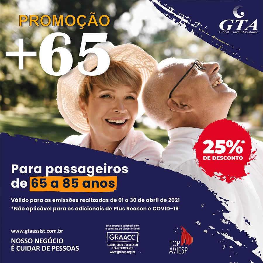 GTA Mant&eacute;m Desconto de 25% Para Viajantes da Terceira Idade