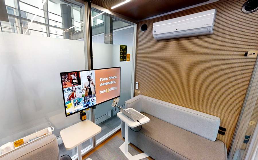 BoxOffice s&atilde;o como mini escrit&oacute;rios aut&ocirc;nomos, totalmente equipados e que pode-se usar apenas por horas, dias ou tornar o espa&ccedil;o um escrit&oacute;rio.