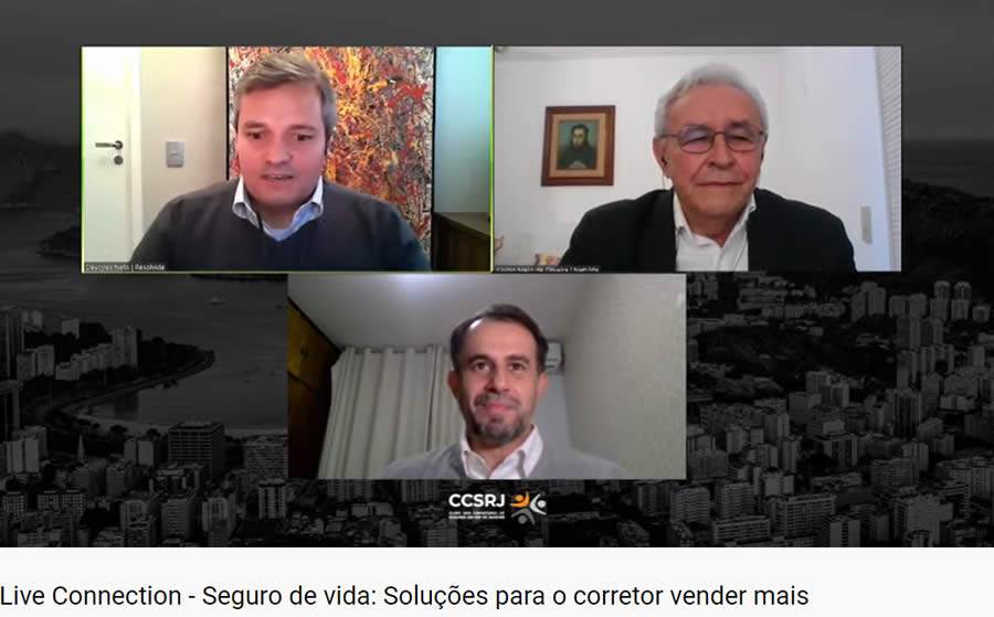 Deucyles Soares Neto, diretor comercial da Resolvida; Alu&iacute;zio Melo de Oliveira, criador da NetVida; e Luiz M&aacute;rio Rutowitsch, presidente do CCS-RJ | Foto: Divulga&ccedil;&atilde;o