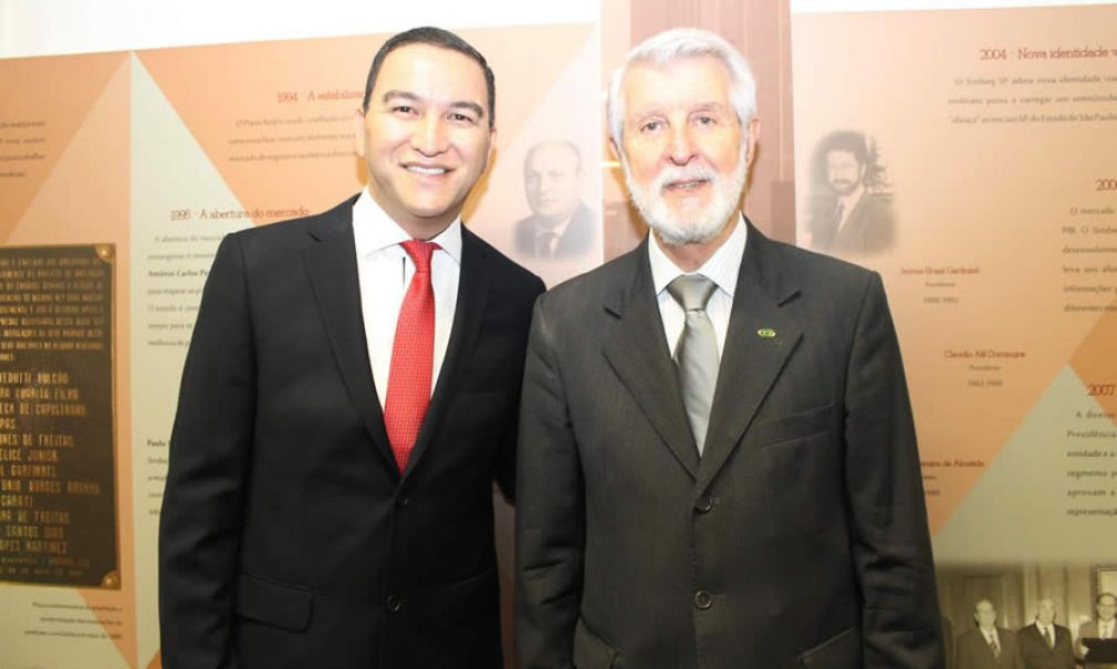 Silas Kasahaya - Presidente do CVG-SP e Adevaldo Calegari - Mentor do Clube dos Corretores de Seguros de São Paulo (CCS-SP)