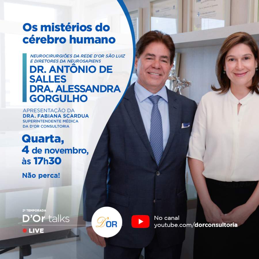 Mist&eacute;rios do c&eacute;rebro humano &eacute; o tema do pr&oacute;ximo epis&oacute;dio da s&eacute;rie D&rsquo;Or Talks