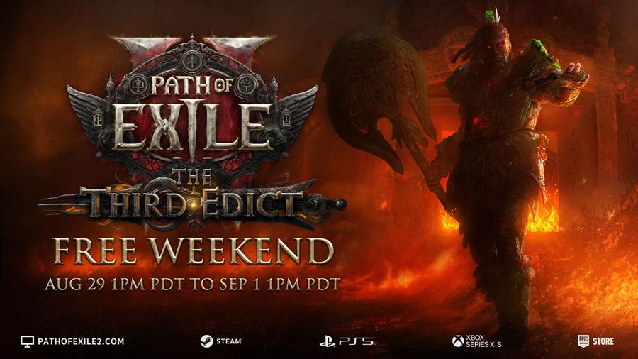 Path of Exile 2 está disponível gratuitamente durante este final de semana junto com o lançamento do Terceiro Édito