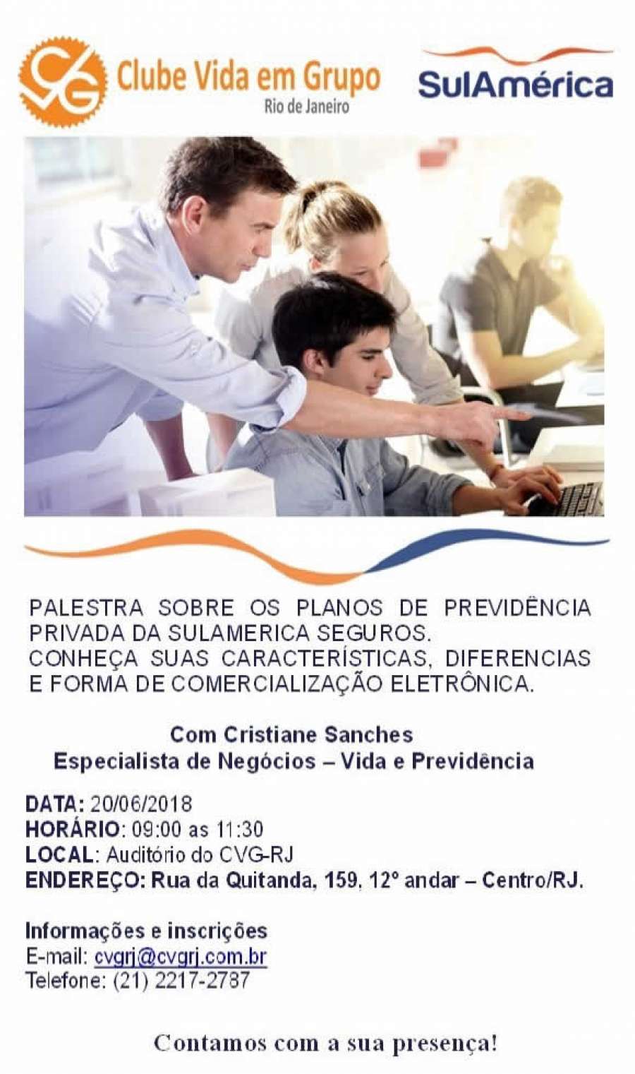 SulAmérica realiza palestra sobre Vida e Previdência no CVG-RJ