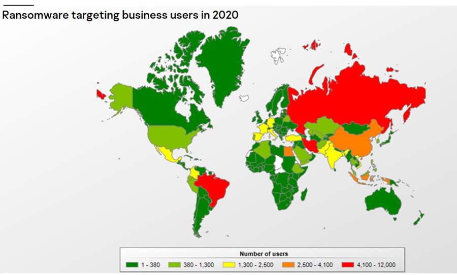 No ano passado, Brasil foi um dos pa&iacute;ses mais afetados por ataques de ransomware empresariais ao redor do mundo