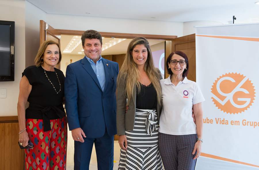 Da esquerda para direita: Maria Helena Monteiro (ENS); Oct&aacute;vio Periss&eacute; (CVG-RJ); Carolina Novaes (NG Expertise) e M&aacute;rcia Ribeiro (Sou Segura). Foto: Danielle Medeiros