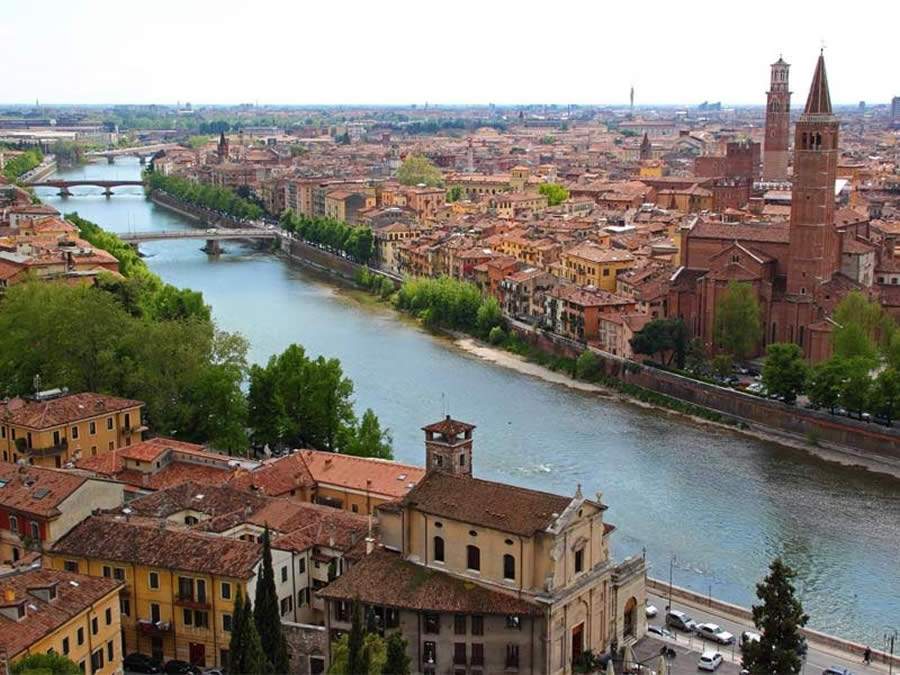 Vista panarâmica de Verona