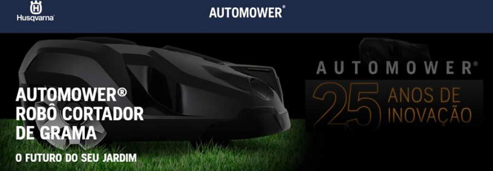 Husqvarna lança hotsite dedicado ao Automower, robô cortador de grama