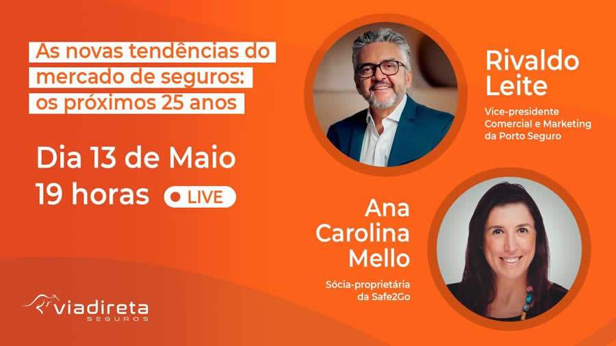 Via Direta Corretora de Seguros promove live comemorativa sobre o futuro do mercado de seguros