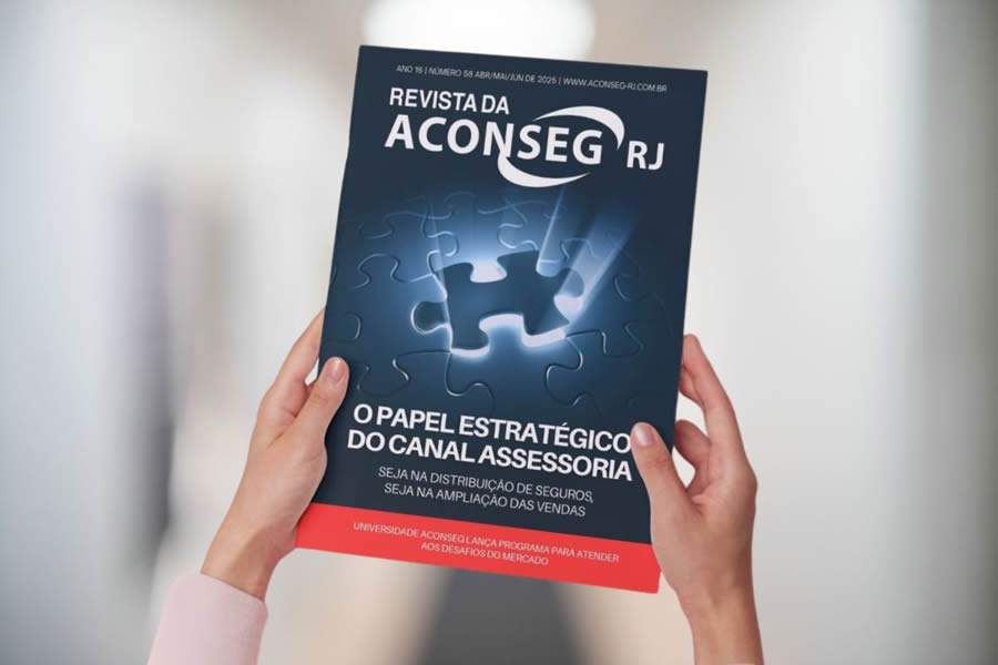 Revista Aconseg-RJ edição 58 já disponível: novidades e insights do mercado de seguros