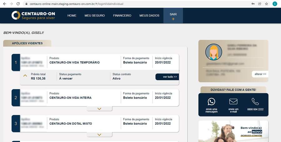 Centauro-ON lan&ccedil;a novo Acesso Cliente focado em aprimorar a experi&ecirc;ncia do segurado