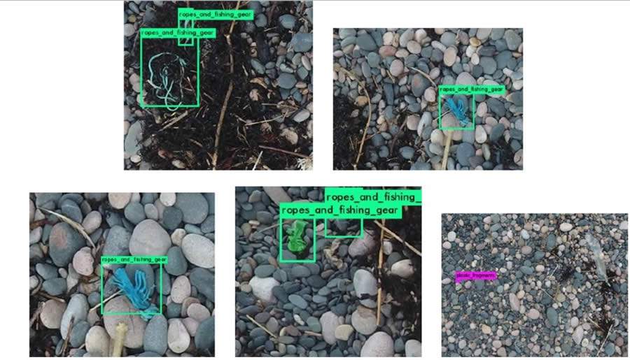 Imagens da classifica&ccedil;&atilde;o dos objetos realizadas pelo drone