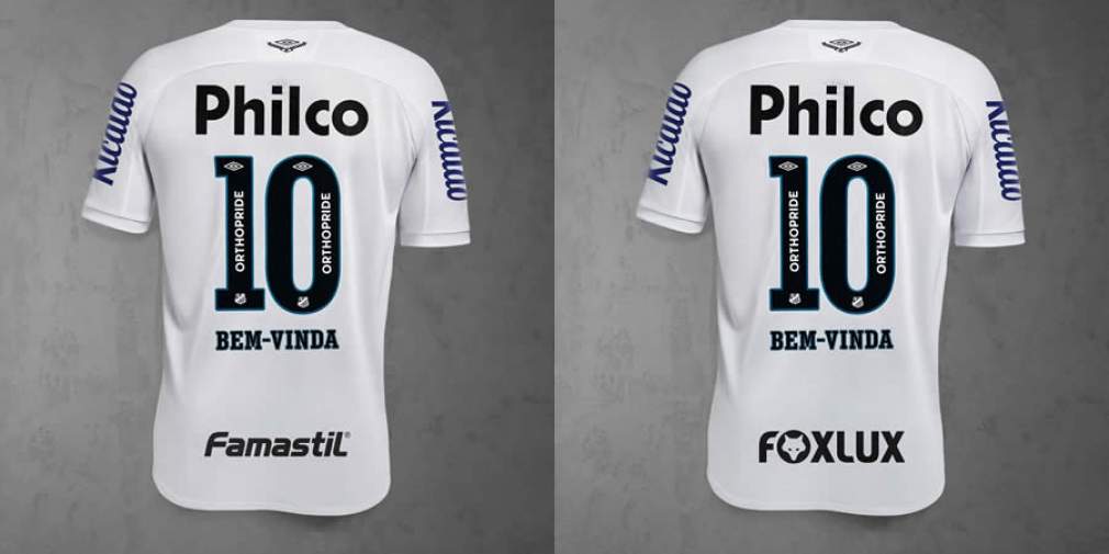 Foxlux e Famastil são as novas patrocinadoras do Santos Futebol Clube