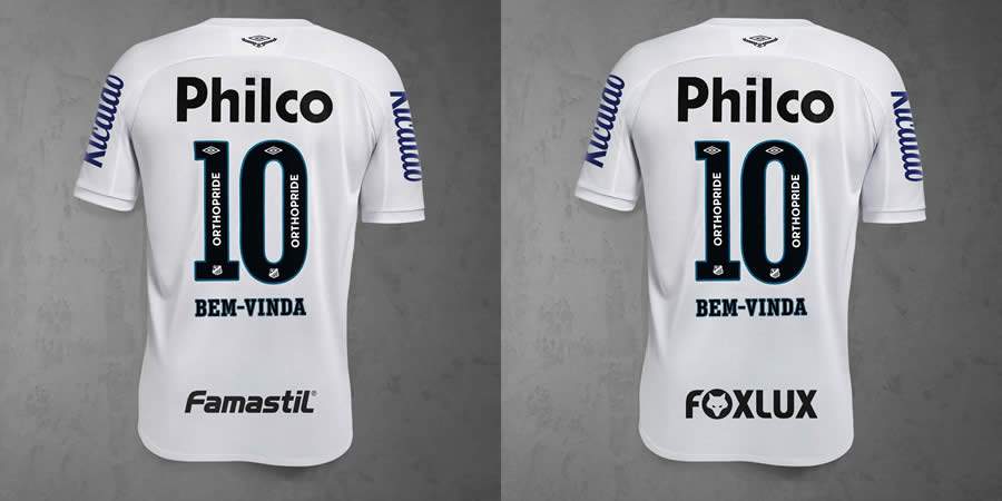 Foxlux e Famastil são as novas patrocinadoras do Santos Futebol Clube