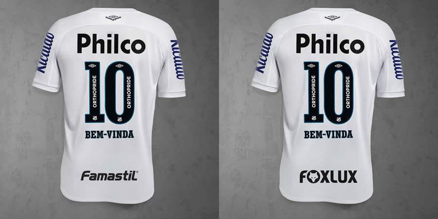 Foxlux e Famastil são as novas patrocinadoras do Santos Futebol Clube