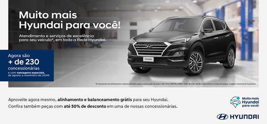 Hyundai anuncia campanha de pe&ccedil;as e servi&ccedil;os com descontos especiais e inspe&ccedil;&atilde;o veicular gratuita