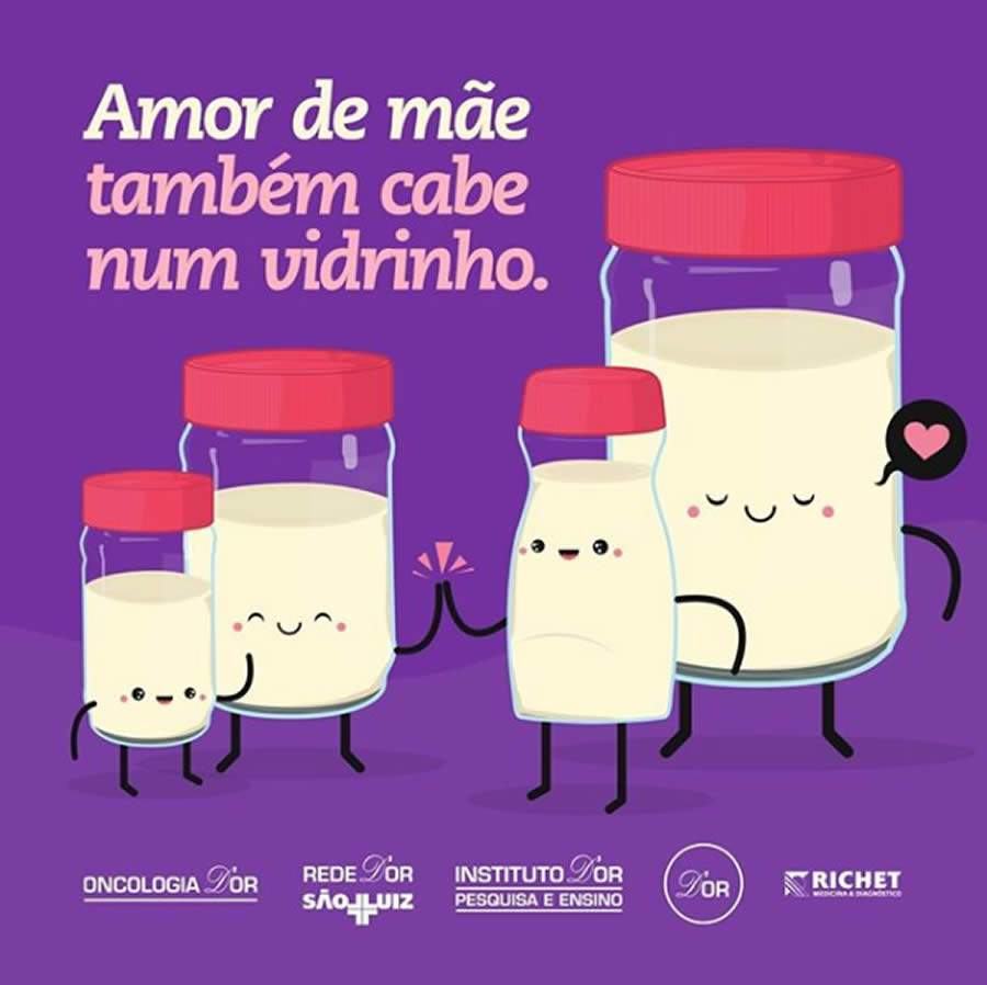 Amor de M&atilde;e tamb&eacute;m cabe num vidrinho