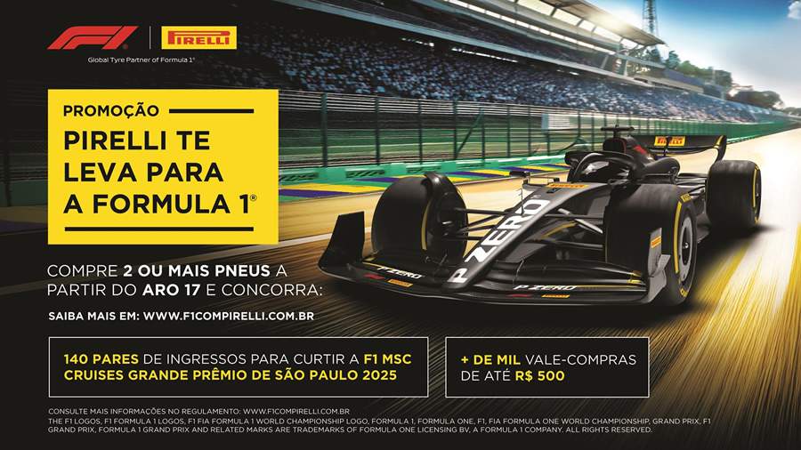 Promoção ‘Pirelli Te Leva Para A Fórmula 1’ Chega À Última Semana