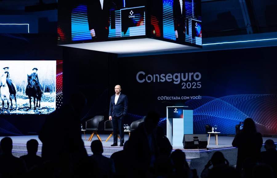 David Roberts, CEO da GEDI, durante abertura da Conseguro 2025 (Foto: Marcelo Machado de Melo/Heusi Action)